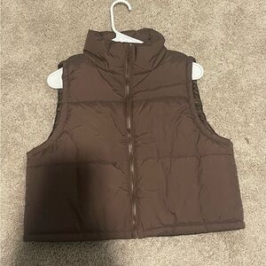 Brown Puffer Vest